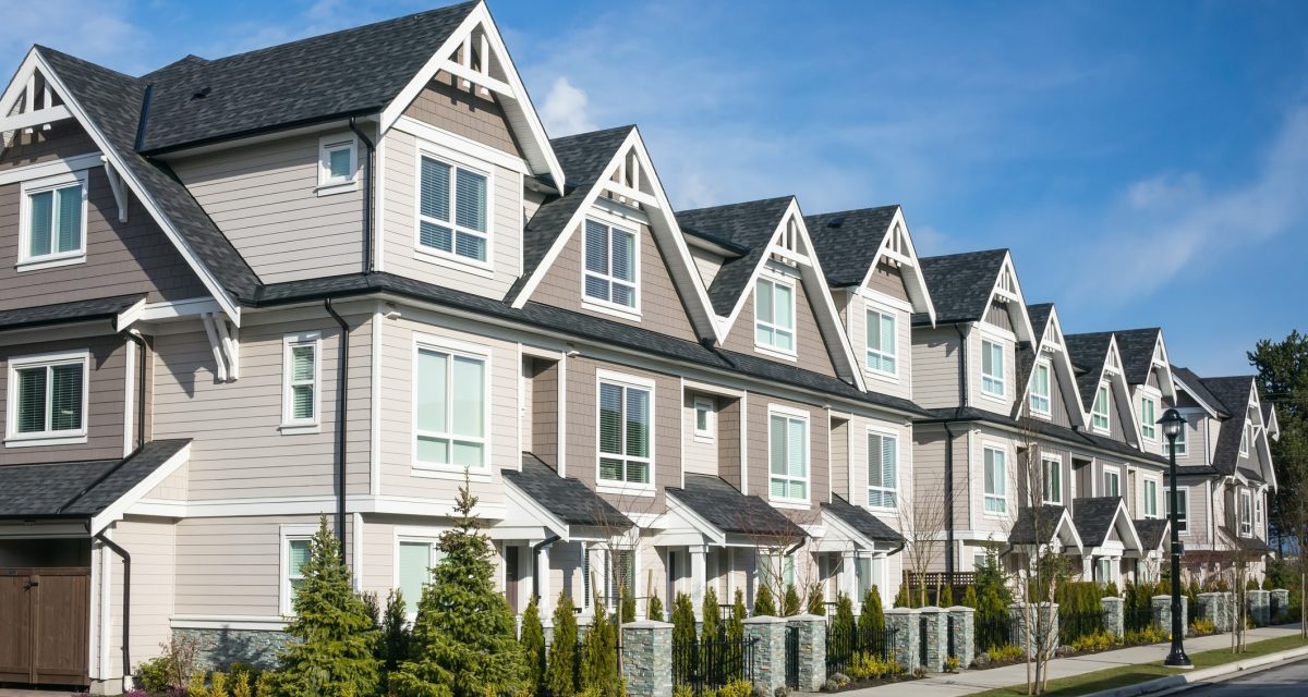 Modern townhouse complex